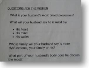questions for the women