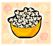 illustration of a bowl of popcorn